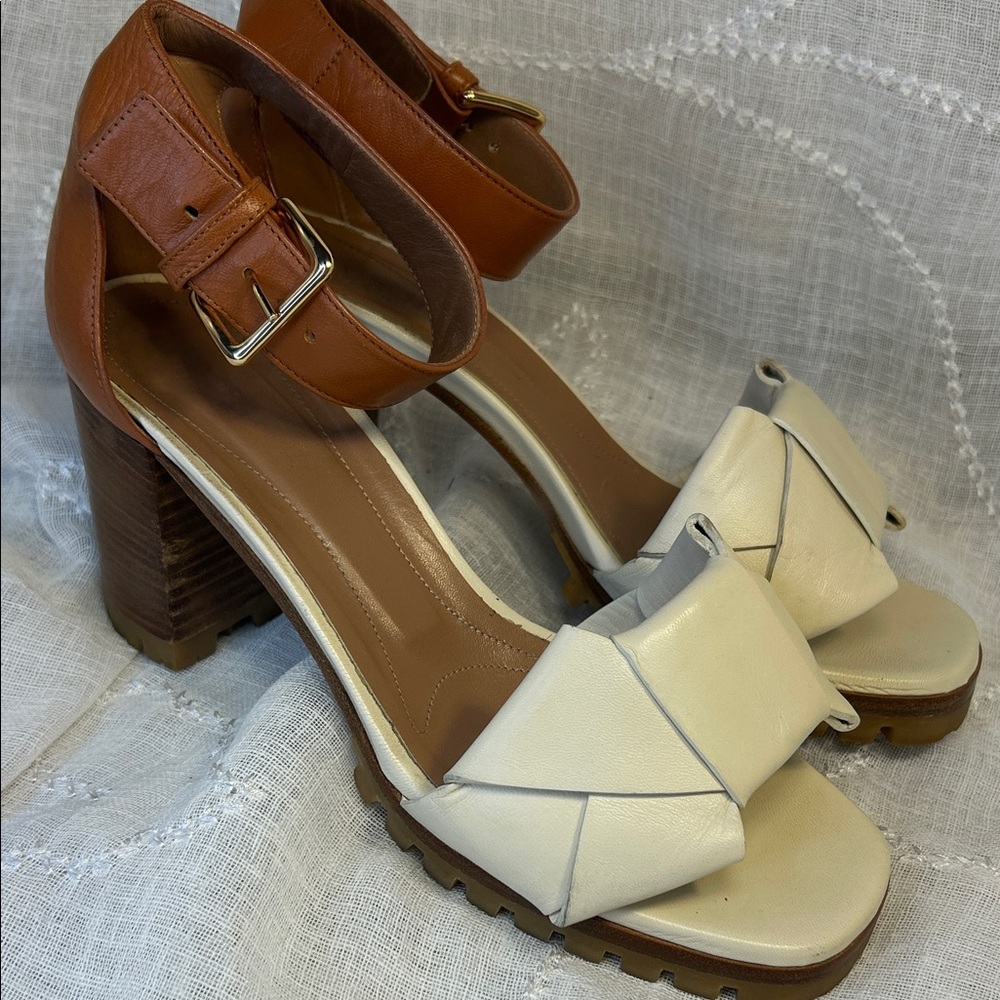 Marni leather heel sandals